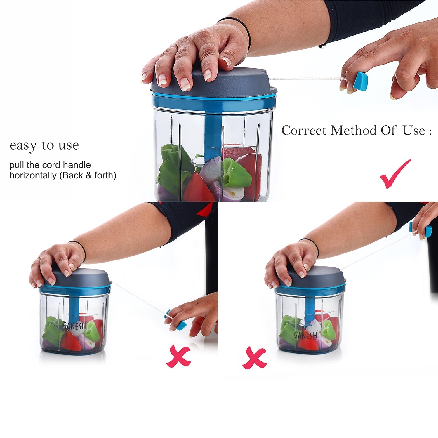  Master Chopper XL 900ml – 5 Stainless Steel Blades | ALVENZA - Detail 10