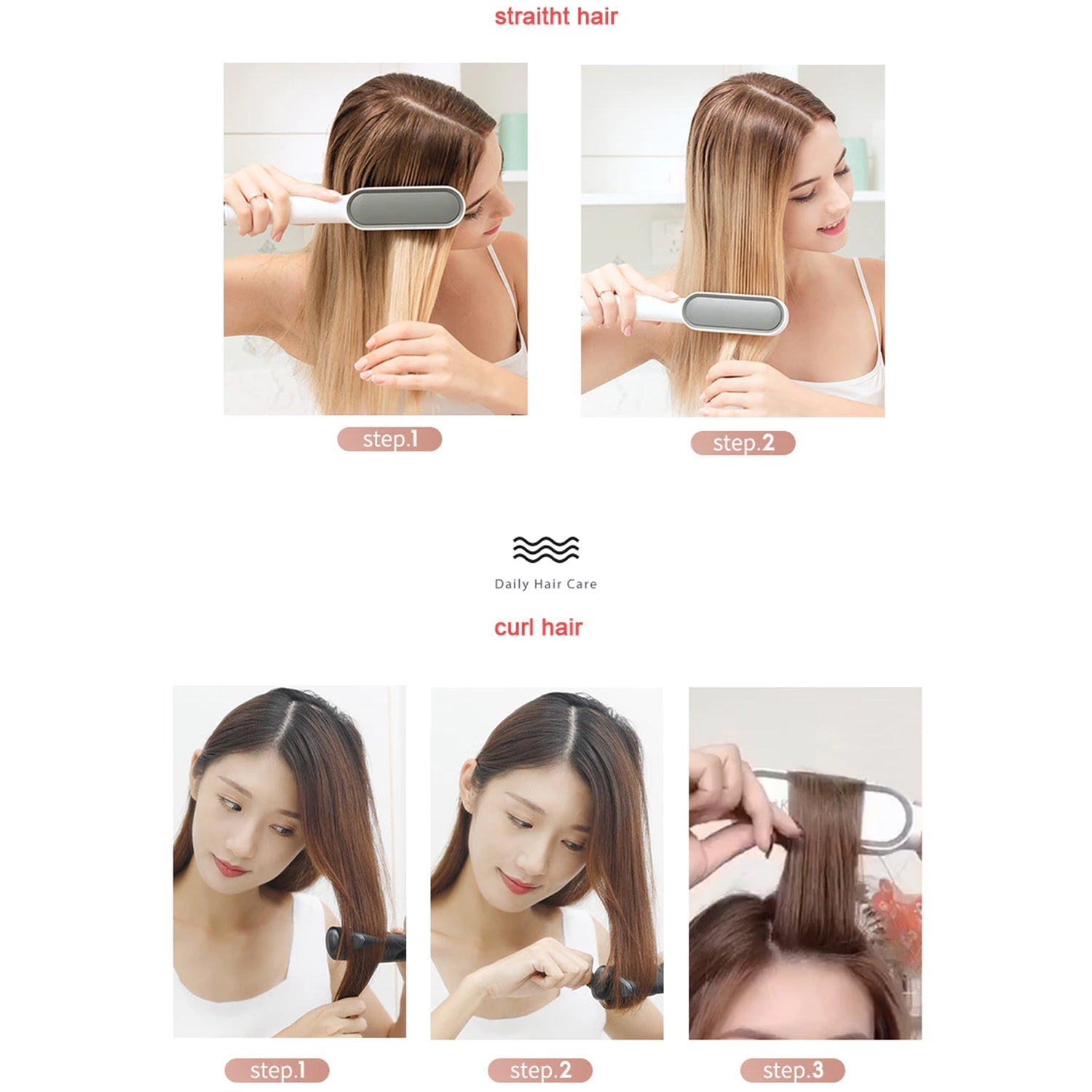  Hair Straightener – Keratin Ceramic & Scalp Massager | ALVENZA - Detail 11