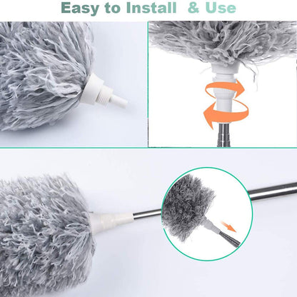  Microfiber Duster – 100-Inch Extendable Handle | ALVENZA - Detail 12