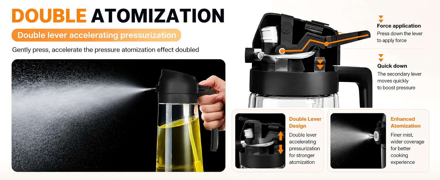 Easy to refill wide-mouth reusable oil bottle design
