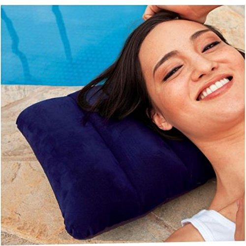  Inflatable Travel Pillow – Velvet Air Comfort (Blue) | ALVENZA - Detail 12