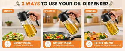 Healthy oil management helper for kitchen and outdoor grilling