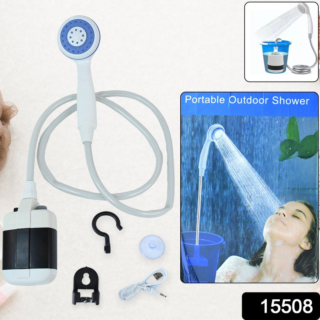 ALVENZA Portable Outdoor Shower Kit – USB Rechargeable Pump for Camping Comfort