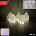 ALVENZA LED Flameless Lantern Lights – Safe & Elegant 5-Pc Set