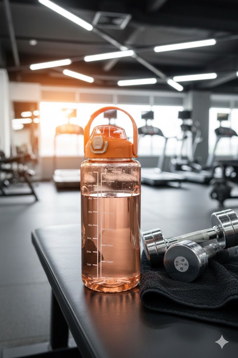 ALVENZA Motivational Water Bottle 2 L – BPA-Free Sipper with Time Marker