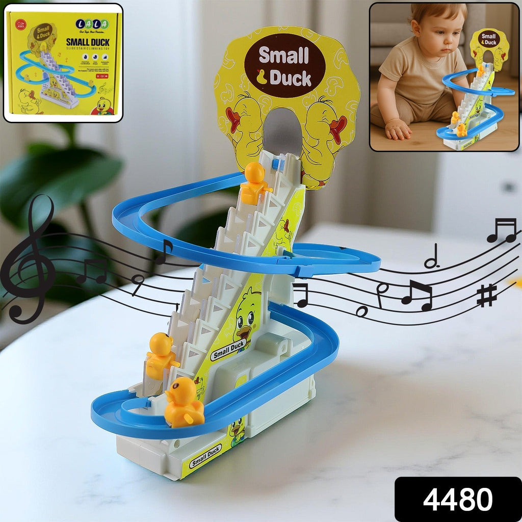 ALVENZA Duck Climb Stairs Toy – Interactive Music & Light Playset