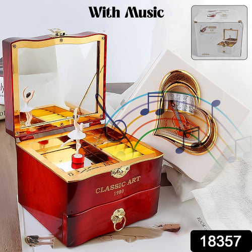 ALVENZA Ballerina Music Box – Hand Crank Piano & Storage | Deodap