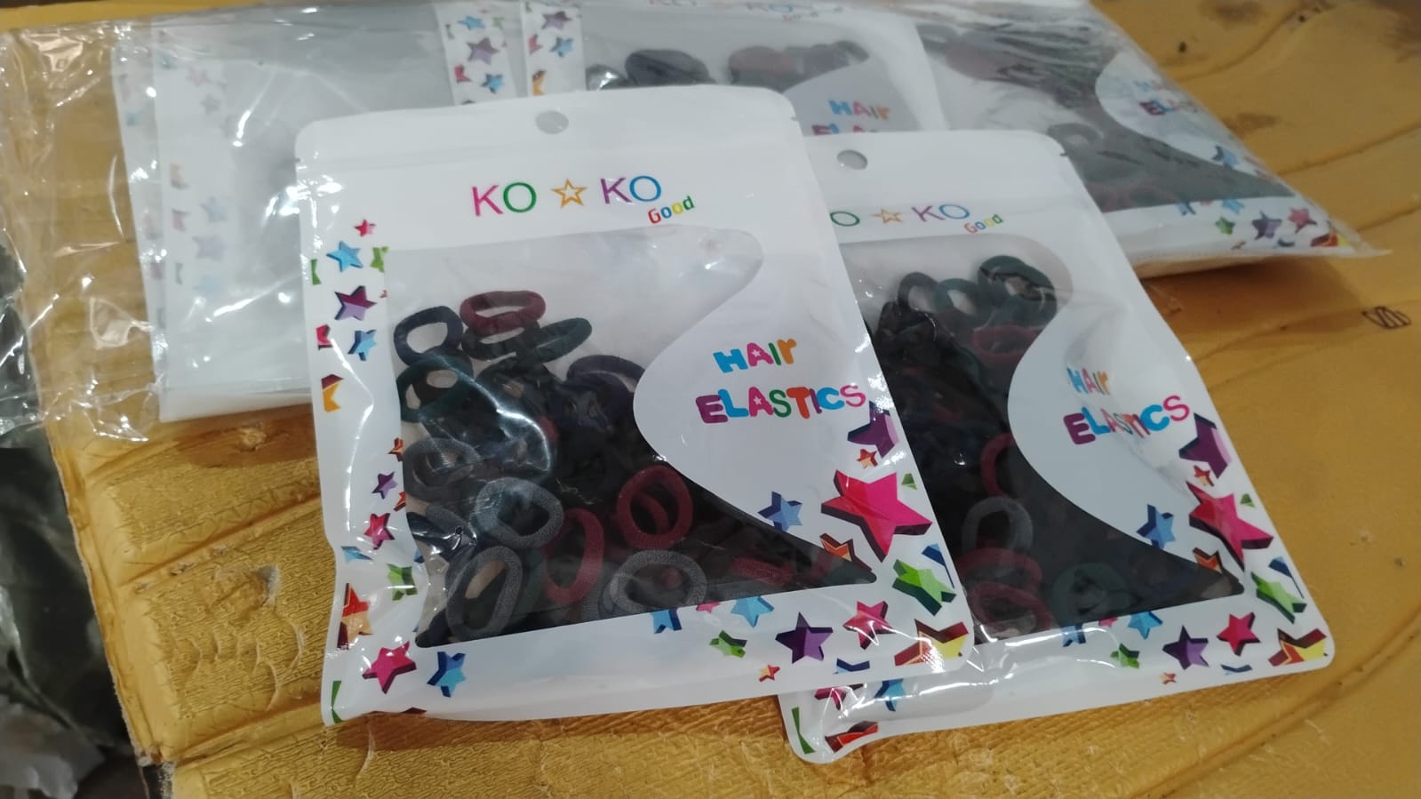 Small Hairbands Multicolour Rubber Bands (Pack of 100) | Calm & Curl - Detail View 7