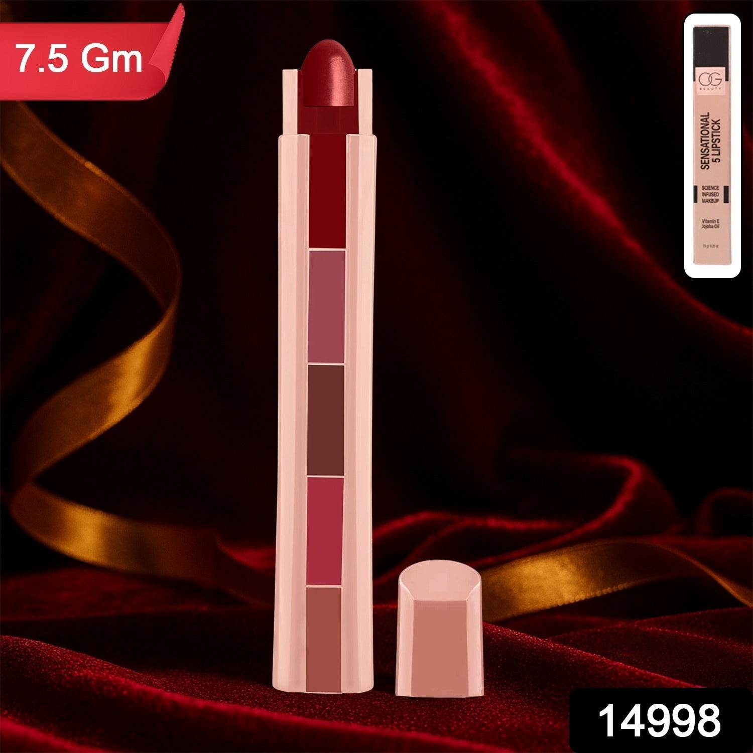 5-in-1 Lipstick – Long-Lasting Matte & Nourishing Lip Color