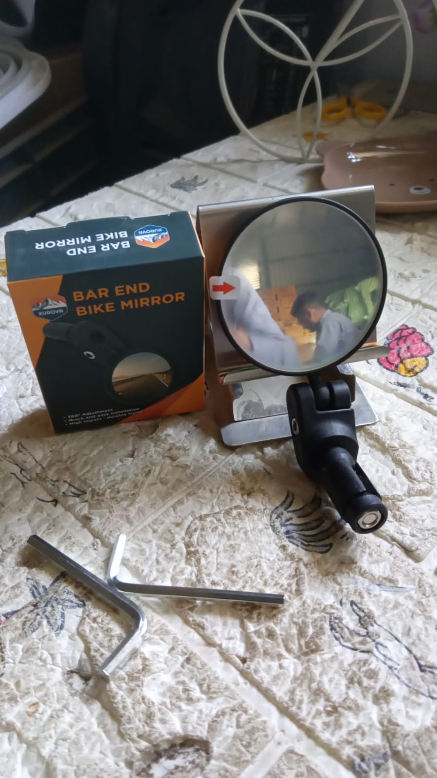 ALVENZA Bar End Bike Mirror – Universal Fit, 360° Rotatable | RaceVault