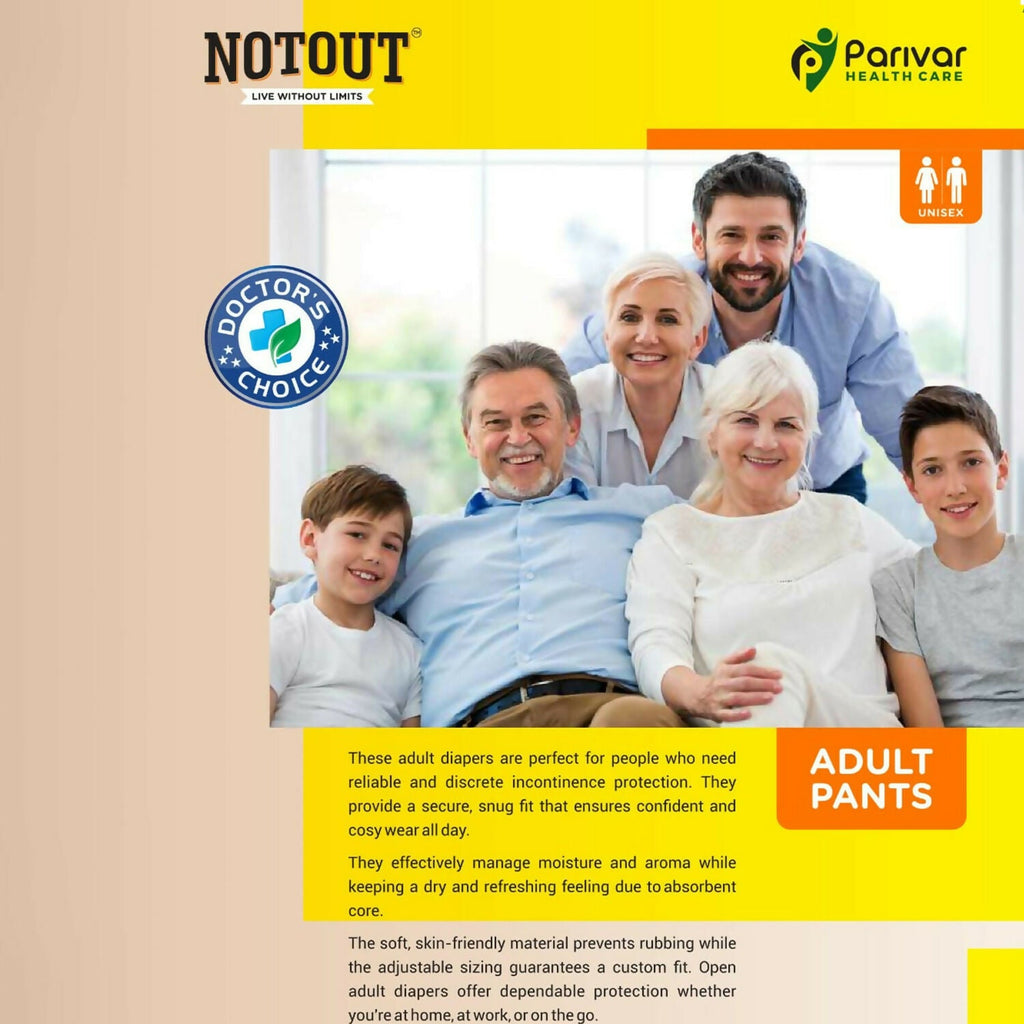 Adult Taped Diaper – Leakproof, antibacterial, 10-hour protection