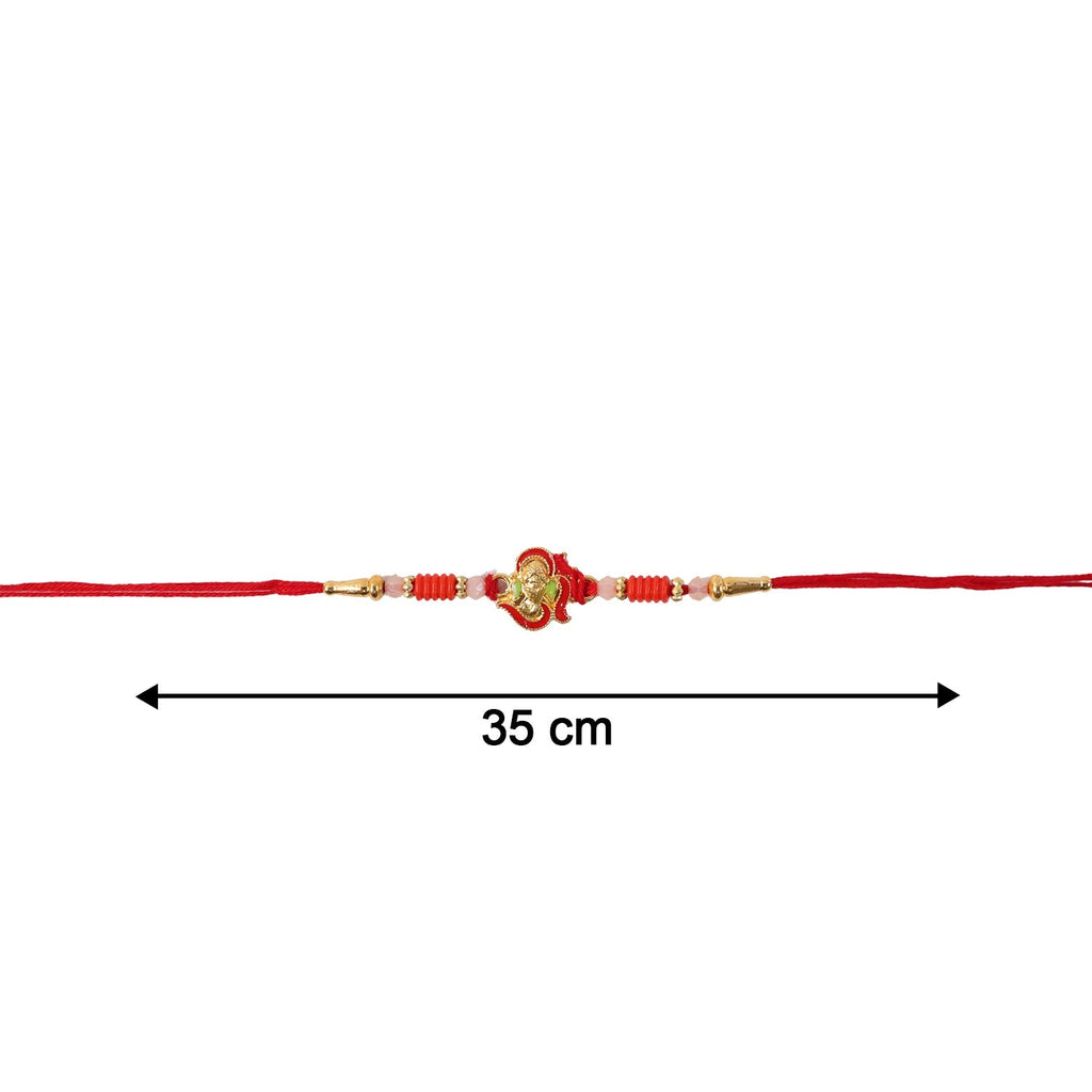 ALVENZA Mini Lord Ganesha Rakhi – Traditional Designer Gift for Brother