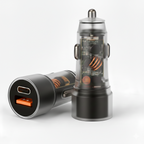 ALVENZA Car Charger Fast Charging – 125W Dual Port with Type-C & USB