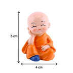 Baby Buddha Statue Set 4-Piece Lightweight Decorative Showpieces - Detail View 7