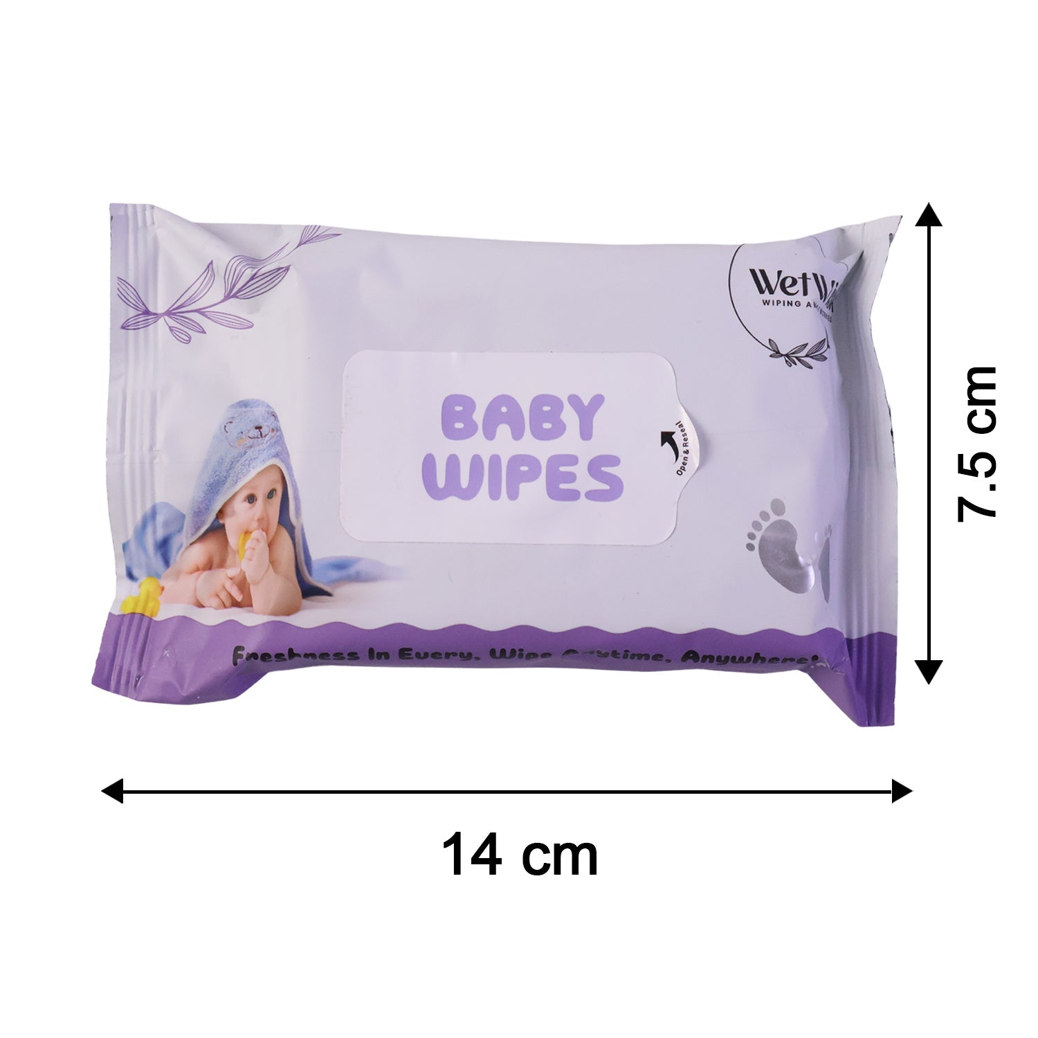 Travel Fresh Baby Wet Wipes Gentle & Portable for Sensitive Skin - Detail View 6