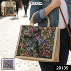 Multipurpose Floral Print Carry Hand Bag – Spacious, Eco-Friendly Design