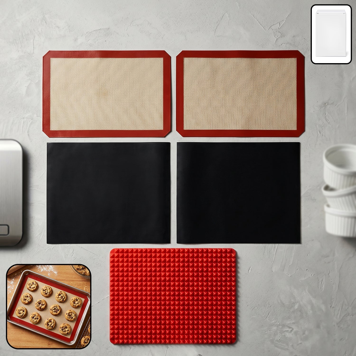 ALVENZA Non-Stick Silicone Baking Mat – Reusable & Heat Resistant for Perfect Bakes