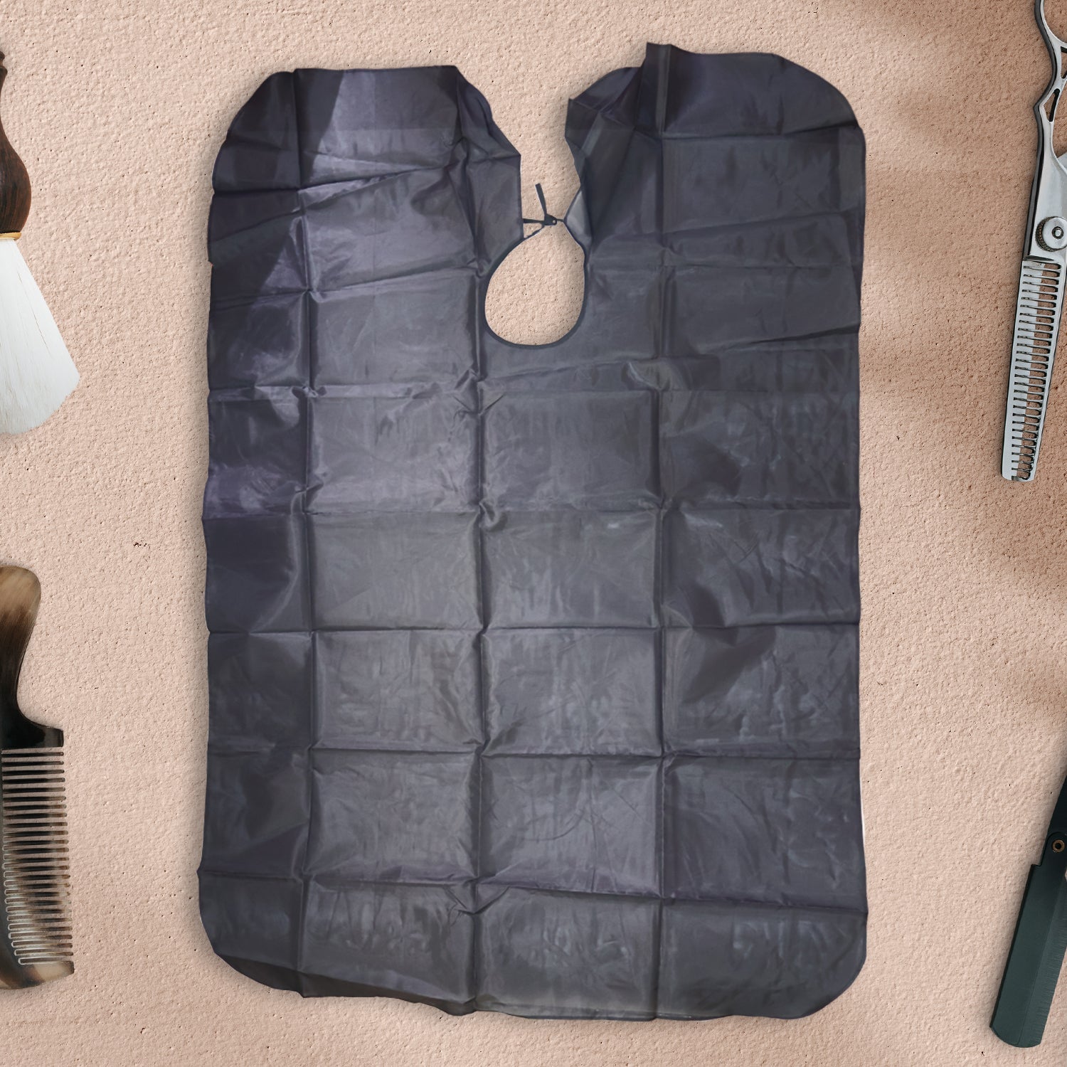 Waterproof Hair Cutting Cape Adjustable Neck for Salon & Home - Detail View 7