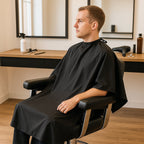 Waterproof Hair Cutting Cape Adjustable Neck for Salon & Home - Front View