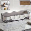 Bathroom Wall Shelf Space-Saving with Hooks & Modern Design