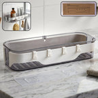 Bathroom Wall Shelf Space-Saving with Hooks & Modern Design