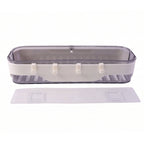 Bathroom Wall Shelf Space-Saving with Hooks & Modern Design - Back View