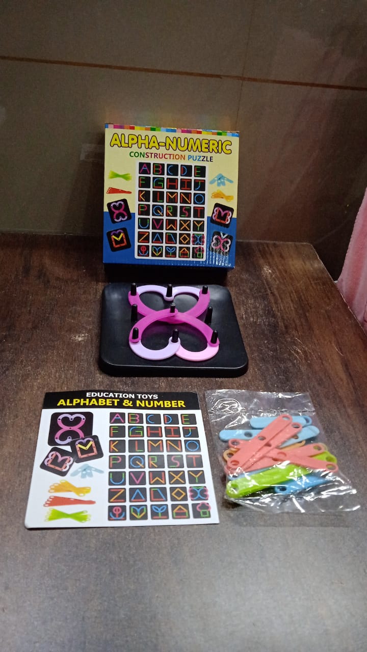 Alphabet Numeric Puzzle Educational Toy for Kids | Inventive Play - Detail View 7