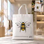 Multipurpose Bee Print Carry Hand Bag Eco-Friendly & Spacious