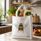Multipurpose Bee Print Carry Hand Bag Eco-Friendly & Spacious - Detail View 6