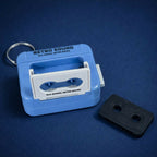 ALVENZA Retro Cassette Tape Keychain – Nostalgic Click Sound Accessory