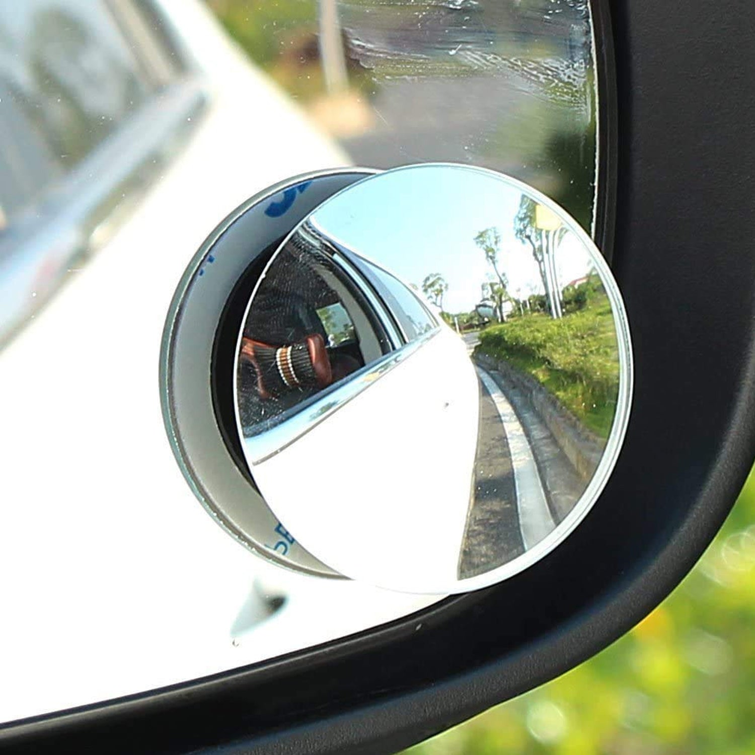 Blind Spot Mirror Wide Angle Adjustable Convex (2 Pcs)