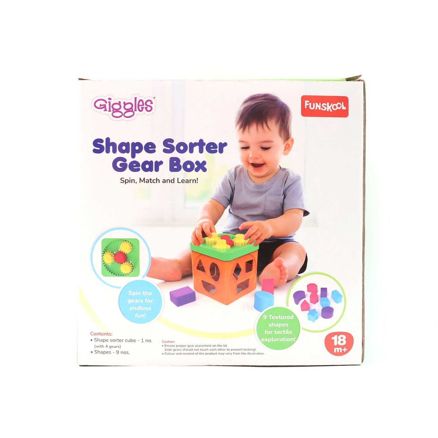 ALVENZA Shape Sorter Toy for Toddlers – Spin, Match & Learn Activity