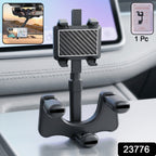 ALVENZA 360 Degree Car Rear View Mirror Mobile Phone Holder – Adjustable & Secure Fit