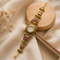 Rajwadi Antique Gold Plated Designer Bracelet Watch for Women