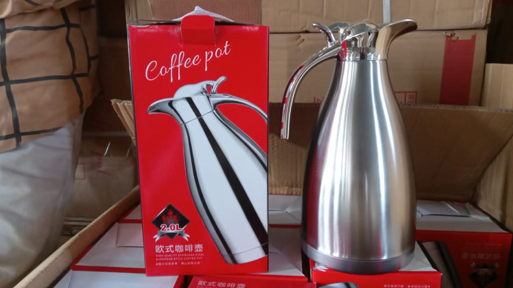 ALVENZA Vacuum Insulated Kettle Jug – 2L Stainless Steel | Bottlart