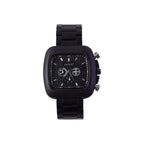 Men's Matte Black Square Dial Watch – Modern & Stylish Design