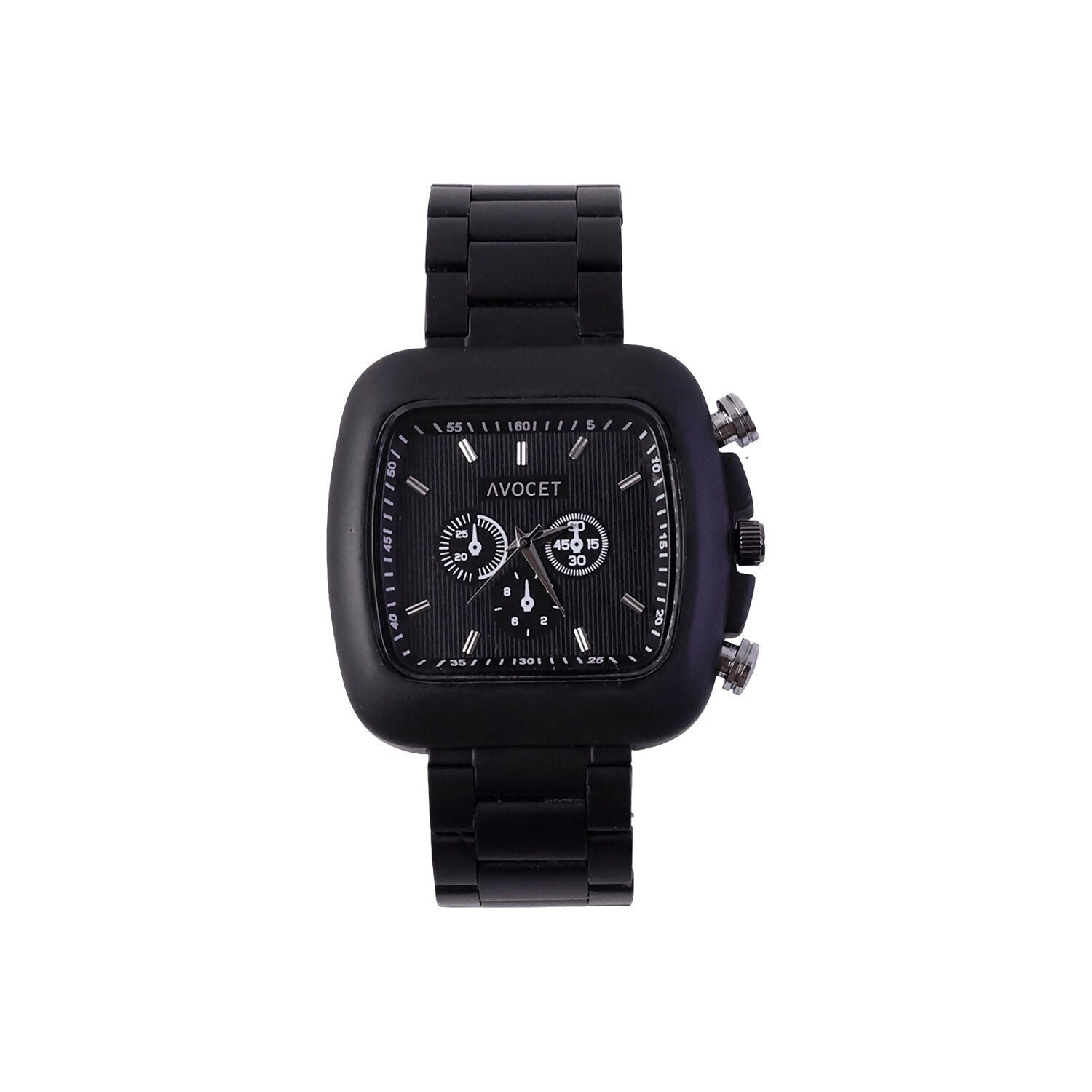 Men's Matte Black Square Dial Watch – Modern & Stylish Design