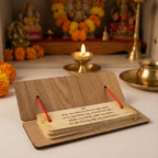 Hanuman Chalisa Flip Book – Wooden Stand for Easy Prayer