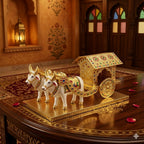 ALVENZA Home Decor Bullock Cart Showpiece – Elegant Indian Handicraft