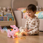 ALVENZA Crawling Rabbit Toy – Musical with Lights & Sounds for Kids