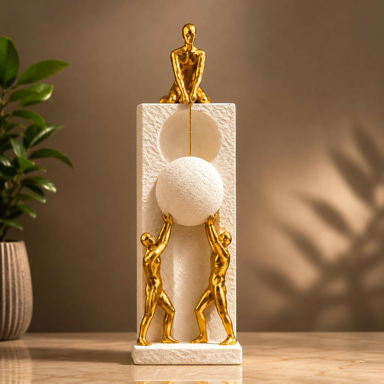 ALVENZA Modern Abstract Human Sculpture – Artistic Home & Office Decor