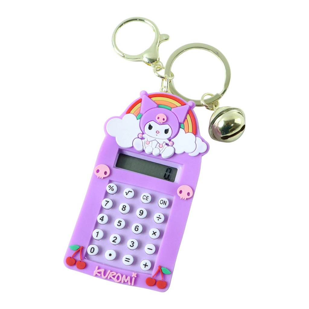 ALVENZA Kuromi Calculator Keychain – Compact Pocket-Sized Digital Calculator