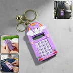 ALVENZA Kuromi Calculator Keychain – Compact Pocket-Sized Digital Calculator