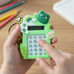 ALVENZA Frog Calculator Keychain – Portable Mini Digital Calculator with Bell