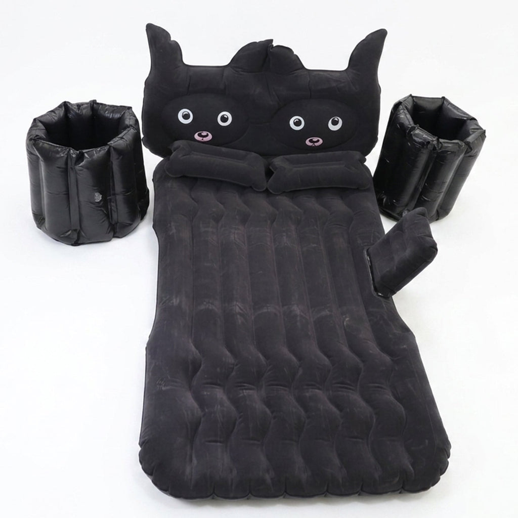 Car Air Mattress Set Comfortable Travel Bed with Easy Inflation, Car Sofa - Back View