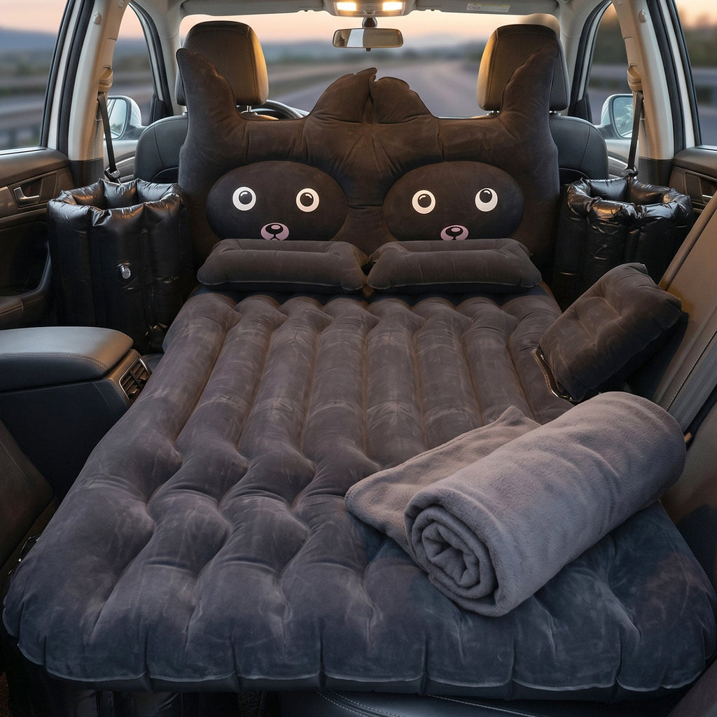 Car Air Mattress Set Comfortable Travel Bed with Easy Inflation, Car Sofa - Detail View 9