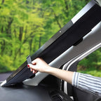 Car Windshield Sun Shade Foldable UV Protection - Back View