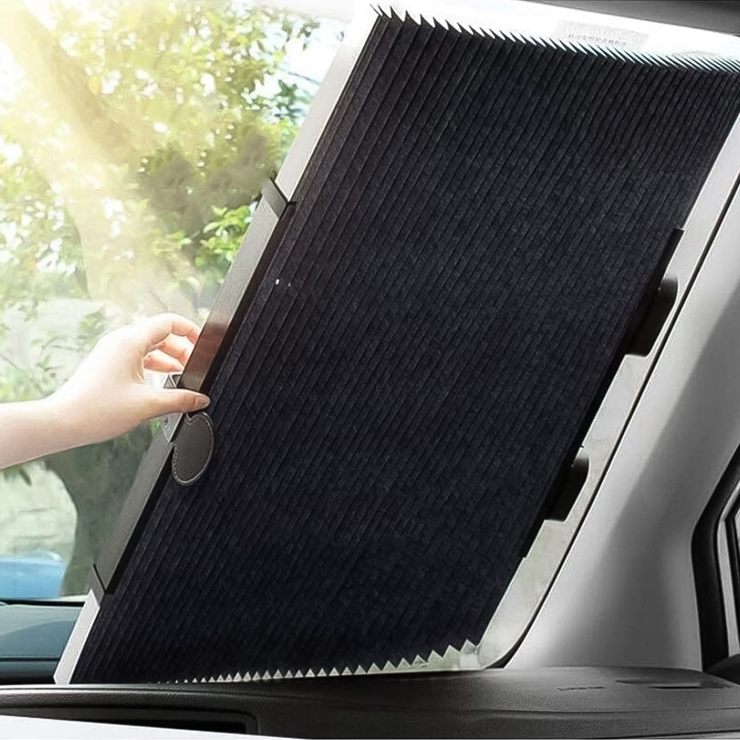Car Windshield Sun Shade Foldable UV Protection - Detail View 6
