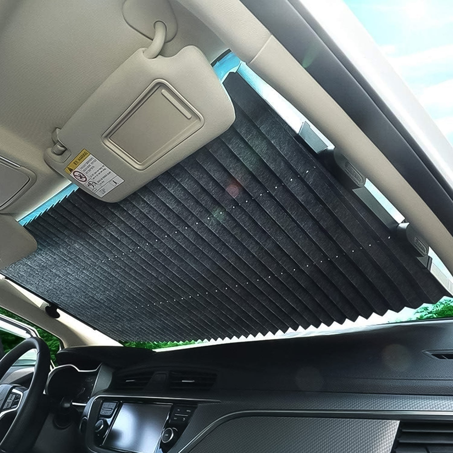 Car Windshield Sun Shade Foldable UV Protection - Detail View 7