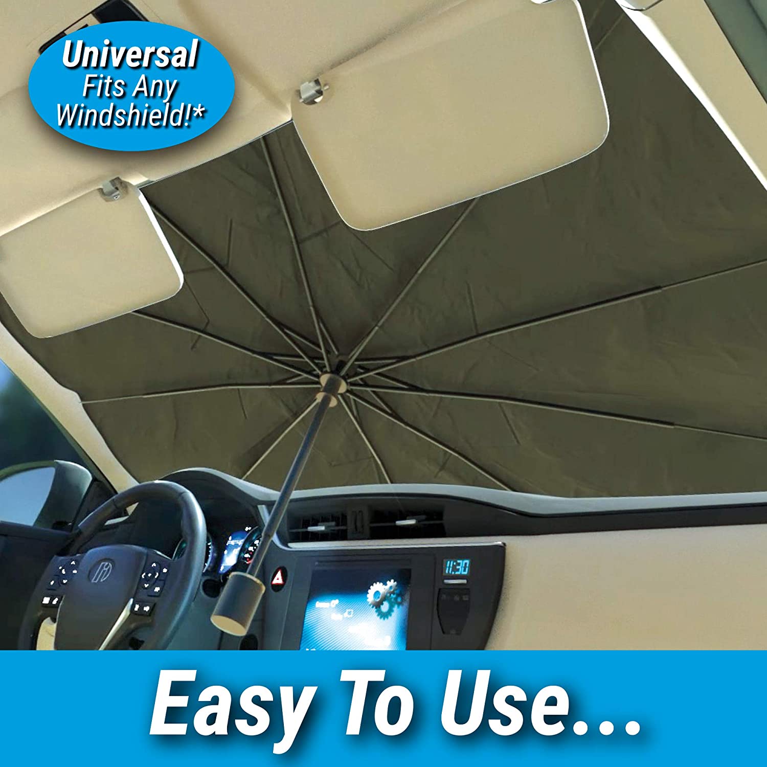 Car Windshield Sunshade Foldable Heat Protection - Detail View 10